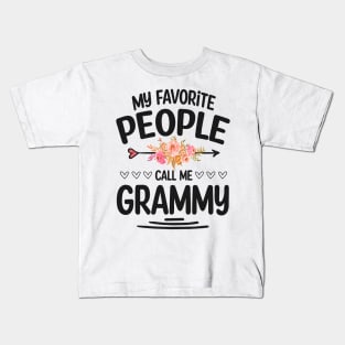 My favorite people call me grammy Kids T-Shirt